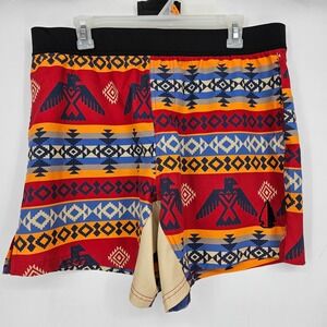Tachuntfish Shorts Mens XL‎ Aztec Western Athletic THF Geometric Gym Colorful